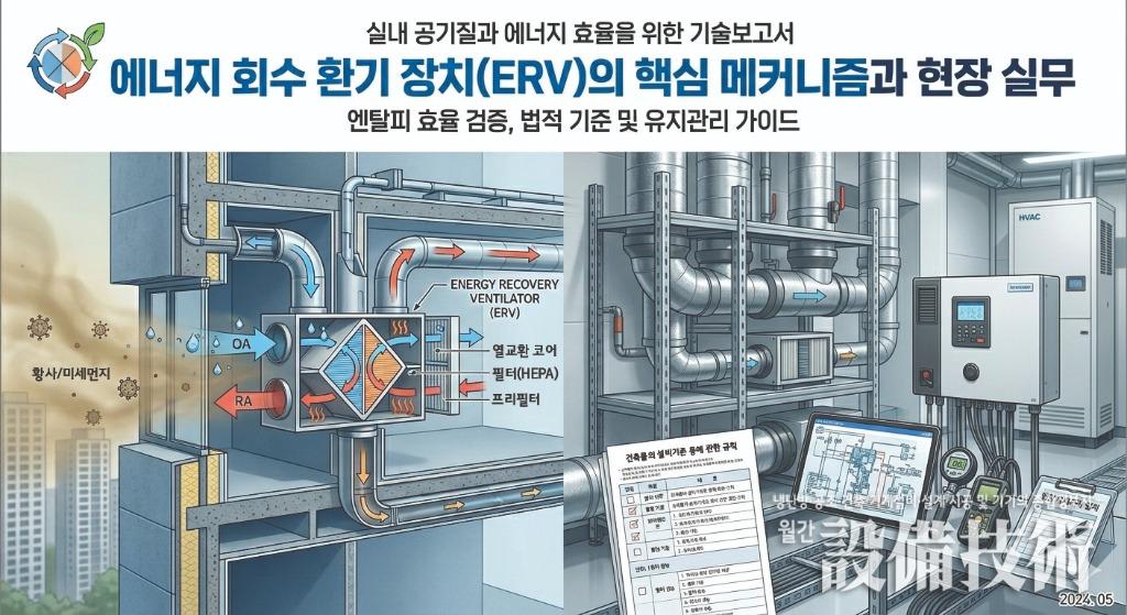탄소중립 실현을 위한 고효율 환기시스템(ERV) 운용 전략 및 법적 설치기준 고찰